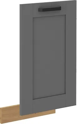 Zdjęcie produktu dla Front do zabudowy zmywarki LAILI – 45 x 72 cm, szary/dąb artisan