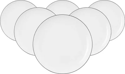 Produktbild von Seltmann Weiden Lido Black Line rund Brotteller 17 cm 6er Set