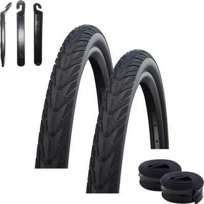 Produktbild von 2 x Schwalbe Energizer Plus 40-622 (28 x 1,50) + 2 Schläuche DV17 inkl. Reifenheber