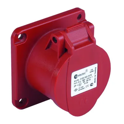 Produktbild von CEE Einbausteckdose gerade 400V 16A 4P 75x75 mm 9788