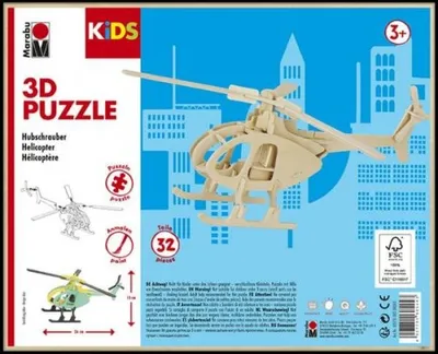 Immagine prodotto di Marabu317000000003 Puzzle 3D Marabu KiDS "Elicottero", 32 pezzi