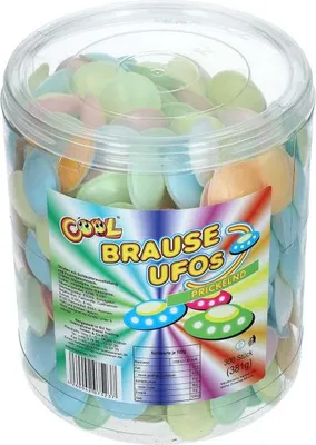 Image de Ufos effervescents Cool remplis d'une boisson effervescente au goût de fruit 380g
