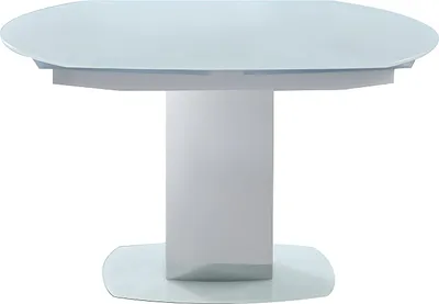 Produktbild von Esstisch ausziehbar - Glas & Metall - Weiß - TALICIA