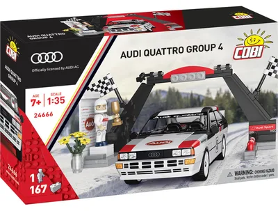 Immagine prodotto di Cobi Klemmbaustein-Set Audi Quattro Group 4, 167 Teile, 24666