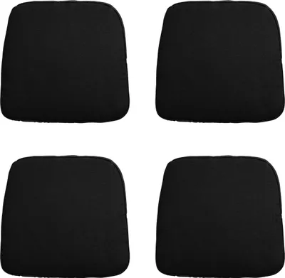 Produktbild von Madison - Sitzkissen Polyrattan Panama schwarz - ca. 48x48 cm - 4er-Set