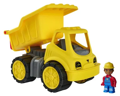 Produktbild von Kipplaster Spielzeugauto Kippmulde Spielzeug-Lastwagen - Mit Figur - 1 Liter Ladevolumen - Ab 2 Jahren