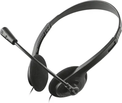 Produktbild von Trust Chat Headset, Kabelgebunden, Anrufe/Musik, 70 - 20000 Hz, 48 g, Kopfhörer, Schwarz