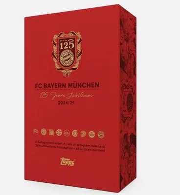 Produktbild von Topps 2025 - FC Bayern München 125 Jahre Jubiläum - Hobby Box