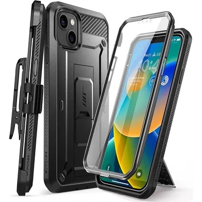 Produktbild von Supcase Unicorn Beetle PRO SUP-IPHONE2021/22-6.1-UBPRO-SP-BLACK, Cover, Apple, iPhone 13 6.1 2021, iPhone 14 6.1 2022, 15,5 cm (6.1"), Schwarz