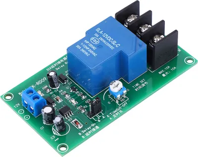 Produktbild von 30A DC 12V Verzögerungszeitrelaismodul Verzögerungszeitgeberplatine 0,1-5 Sekunden Zeitbereich