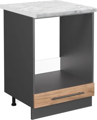 Obrázek produktu pro Skříňka na vestavěnou troubu Vicco Fame-Line Zlatý mocný dub 60 cm , PD Mramor, Model 45421