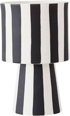 Produktbild von Keramische Blumentopf schwarz/weiß 15cm