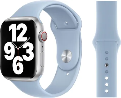 Produktbild von Original Apple Sport Armband S/M 42/44/45mm MR2U3ZM/A Sky