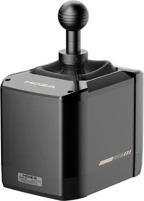 Produktbild von Moza Racing RS079, Rennsport-Schalthebel-Add-on, Schwarz, Aluminium, Mikrofaserleder, 1000 Hz, 12 Nm, 157 mm