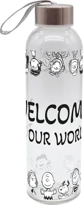 Produktbild von Trinkflasche Peanuts Comic Edition 500ml Glas