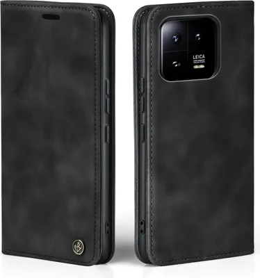 Produktbild von Handy Hülle für Xiaomi 14 Klapphülle Bookcase Flip Cover Handy Tasche Etui Farbe: Schwarz
