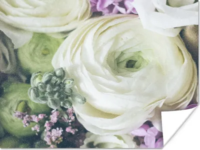 Produktbild von MuchoWow® Poster Blumen - Rosen - Natur 160x120 cm - Foto Plakat