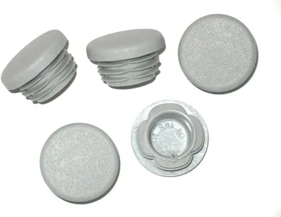 Produktbild von 25 x Lamellenstopfen Rundrohrstopfen Ø 40 mm (Außen) Stopfen GRAU
