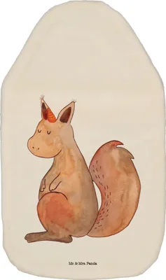 Produktbild von Mr. & Mrs. Panda Wärmflasche Einhorn Glauben - Weiß - Geschenk, Eichhorn, Eichhörnchen, Einhörnchen, Kuschelwärmflasche, Wärmflaschen, Unicorn, Einhörner, gummi