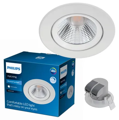 Zdjęcie produktu dla Philips Funkcjonalność Podtynkowa oprawa oświetleniowa Sparkle, Powierzchniowe spot oświetlenie, Niewymienialne źródło światła, LED, 2700 K, 350 lm, Biały