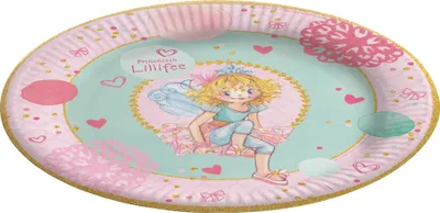 Produktbild von Papp-Teller Prinzessin Lillife 23cm 8 Stück Prinzessinen-Party Geburtstag Deko