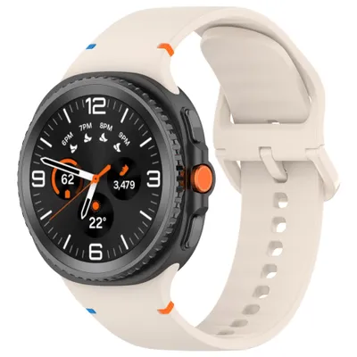 Produktbild von Stravo Silikon Sportarmband kompatibel mit Samsung Galaxy Watch 9 / 8 / 8 Classic(40/44/46 mm) – Weiches Ersatzband für Alltag & Fitness- Sternenlicht