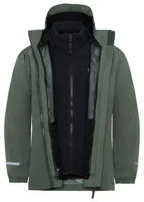 Productafbeelding van Jack Wolfskin meisjesjas Iceland 3in1, donkergroen/donkergroen, maat 128 EU