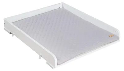 Produktbild von roba Wickelplatte mit Wickelauflage soft 'roba Style' silbergrau, Aufsatz für Waschmaschine