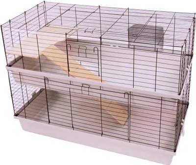 Produktbild von Kaninchen- & Meerschweinchenkäfig GRENADA 120 mit 2 Stockwerken 119 x 59 x 87 cm