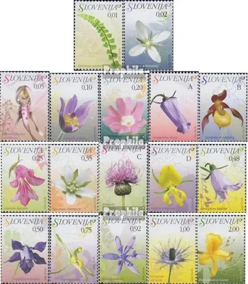 Produktbild von Briefmarken Slowenien 2007 Mi 609-625 (kompl.Ausg.) postfrisch Pflanzen
