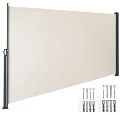 Obrázek produktu pro tectake® boční markýza 160 x 300 cm, výsuvná, s navíjecím mechanismem