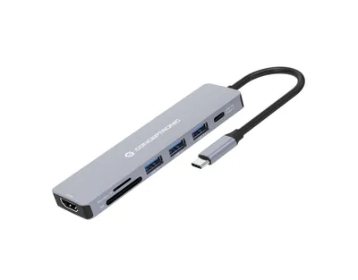 Produktbild von Conceptronic DONN19G 7-in-1 Dockingstation