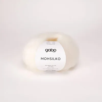 Zdjęcie produktu dla Włóczka Gabo Wool Mohsilko 100 / biel