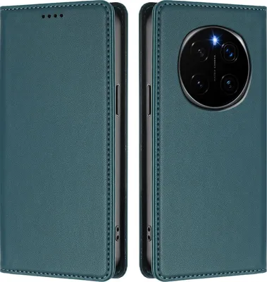 Immagine prodotto di Custodia in pelle per Honor Magic7, custodia a libro magnetica in Finto cuoio con supporto, verde