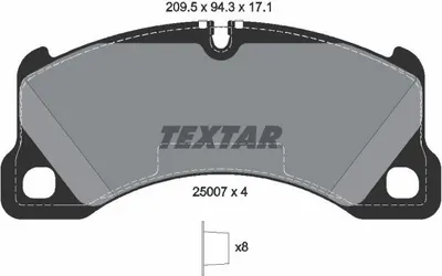 Produktbild von Textar Bremsbeläge vorne für Porsche Cayenne Macan Panamera VW Touareg 2,0-4,8