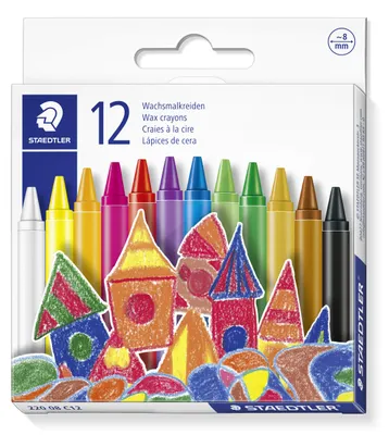 Produktbild von STAEDTLER 220 08 Wachsmalkreide Etui mit 12 Farben