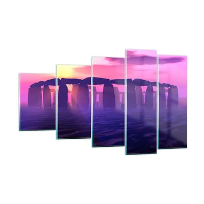 Produktbild von Bilder auf glas - Stonehenge Kreis Geheimnis Geschichte - 100x60cm - Glasbilder - Wandbilder - Kunstdruck - Wanddekoration aus Glas - Glas Bilder - Wandbild auf Glas - GEG100x60-1244