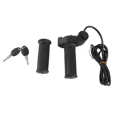 Immagine prodotto di 1 paio di manopole impermeabili con display a LED, per auto elettriche, biciclette, scooter, nero