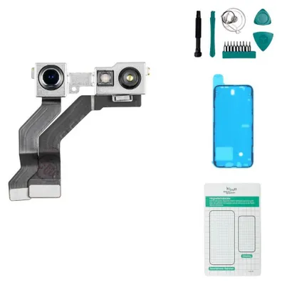 Produktbild von Apple iPhone 13 Frontkamera Ersatzteil Set mit Werkzeug und Magnetischer Schraubenmatte