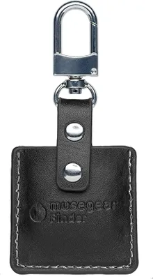 Obrázek produktu pro musegear® hleda? klí?? s aplikací Bluetooth z N?mecka v ?erném koženém pouzd?e I finder white I Pro iOS a Android I find keys