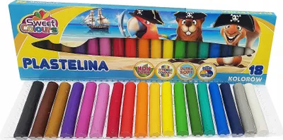 Produktbild von Ungiftige Schulknete 18 Farben