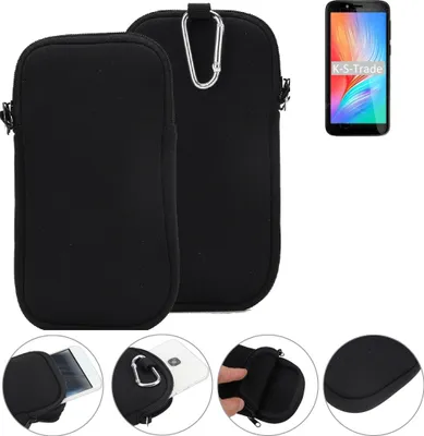 Produktbild von K-S-Trade Neopren-Hülle Handyhülle kompatibel mit Gigaset GS3 Schutzhülle Neoprenhülle Sleeve Schutz-Hülle Gürtel Tasche Case Holster