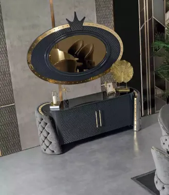Immagine prodotto di Set di tavolini da toilette Consolle Specchio Mobili da Camera da Letto Design Sgabello Nuovo