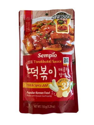 Produktbild von SEMPIO Topokki Sauce Hot & Spicy 150g | Gochujang Tteokbokki Sauce für Reiskuchen | Korean Street Food