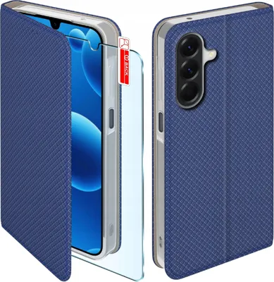 Immagine prodotto di Custodia MAGNET per Samsung A17 5G con chiusura blu navy + vetro 9H