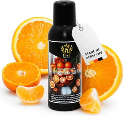 Produktbild von HAF Saunaaufguss Orange Mandarine 100 ml - Sauna Aufgussmittel - Saunaduft mit natürlichen ätherischen Ölen für intensiven & langhaltenden Duft
