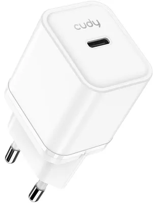 Obrázek produktu pro Cudy 20W USB-C GaN Charger, CH20 1.0, Vnitřní, AC, Bílá