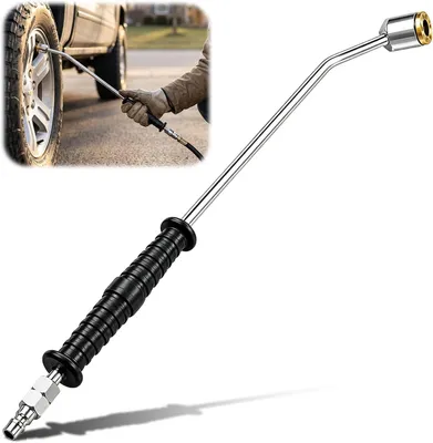 Produktbild von Druckluftpumpe mit Doppelkopf, Zinklegerung, 370 mm, für Fahrzeugreifen