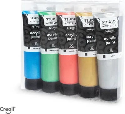 Obrázok produktu pre Creall Studio Akrylové farby metalické, 5x120ml