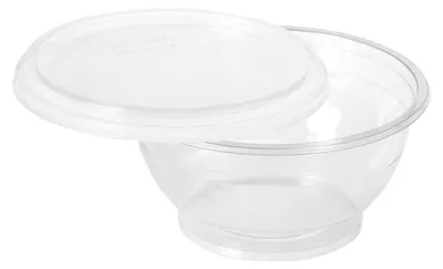 Produktbild von 50x Salatschalen aus PLA inkl. Deckel 700 ml Ø 14,5 cm